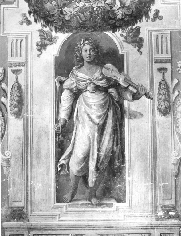 Muse. Putti. Decorazioni (decorazione pittorica) di Cesari Giuseppe detto Cavalier d'Arpino (maniera) (sec. XVII)