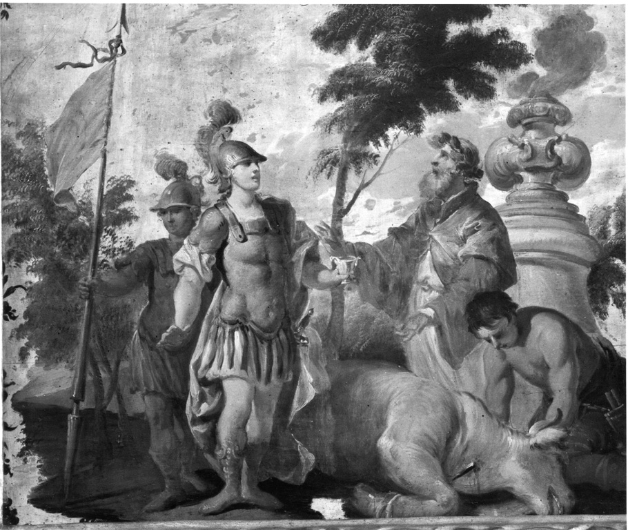scena di sacrificio (dipinto) di Allegrini Flaminio (bottega) (sec. XVII)