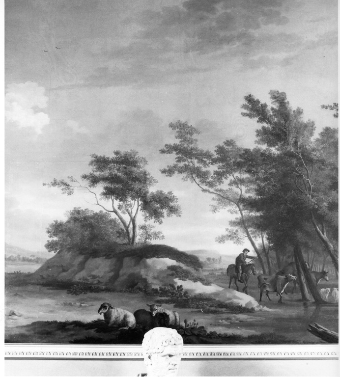 paesaggio con figure (dipinto) di Harper Adolf Friedrich (seconda metà sec. XVIII)