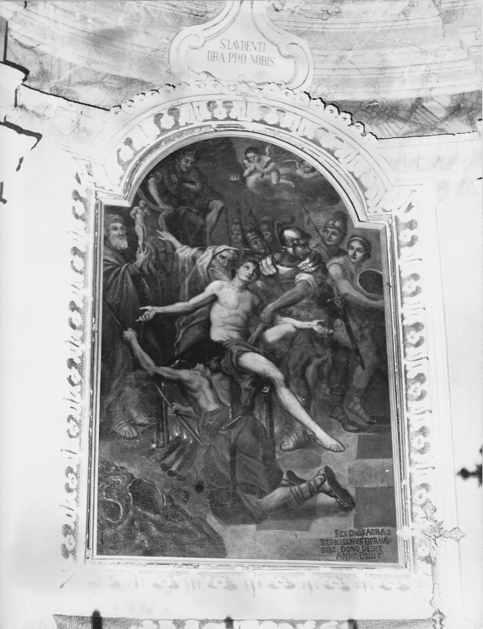 martirio di San Lorenzo (dipinto, opera isolata) - ambito laziale (sec. XVII)