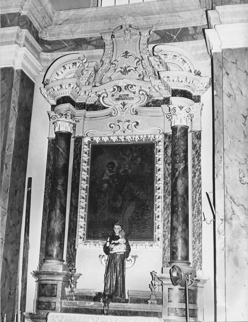 altare, opera isolata - ambito laziale (sec. XVIII)