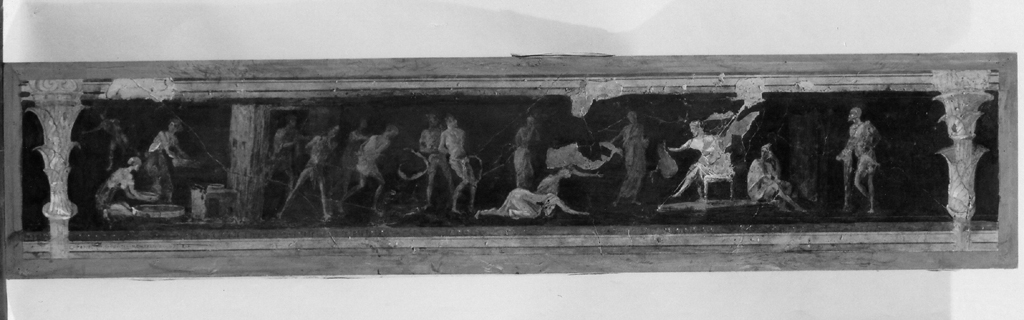 Scene di giudizio (dipinto) - ambito romano (prima metà sec. XX)