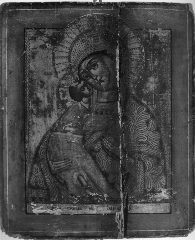 Madonna col Bambino (dipinto) - ambito russo (metà sec. XIX)