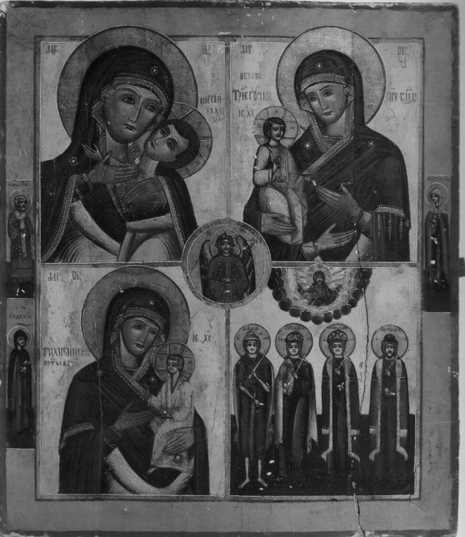 Madonna col Bambino e Santi (dipinto) - ambito russo (metà sec. XIX)