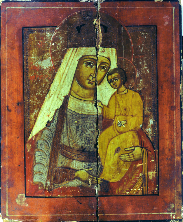 Madonna col Bambino (dipinto) - ambito russo (metà sec. XIX)