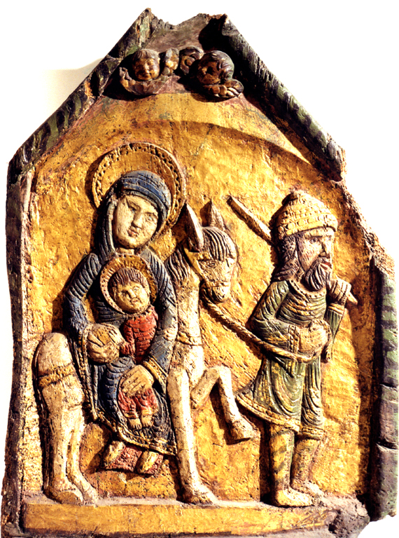 Fuga in Egitto (rilievo) - ambito friulano (seconda metà sec. XV)