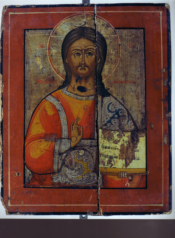 Cristo benedicente (dipinto) - ambito russo (metà sec. XIX)