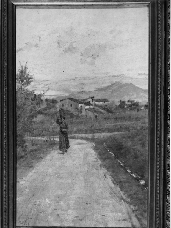 paesaggio rurale (dipinto) di Cannicci Niccolò (sec. XIX)