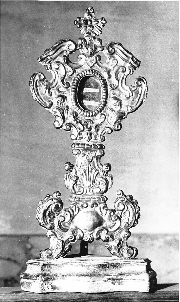 reliquiario - a ostensorio - bottega laziale (sec. XVIII)