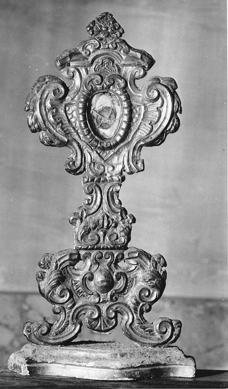 reliquiario - a ostensorio - bottega laziale (sec. XVIII)