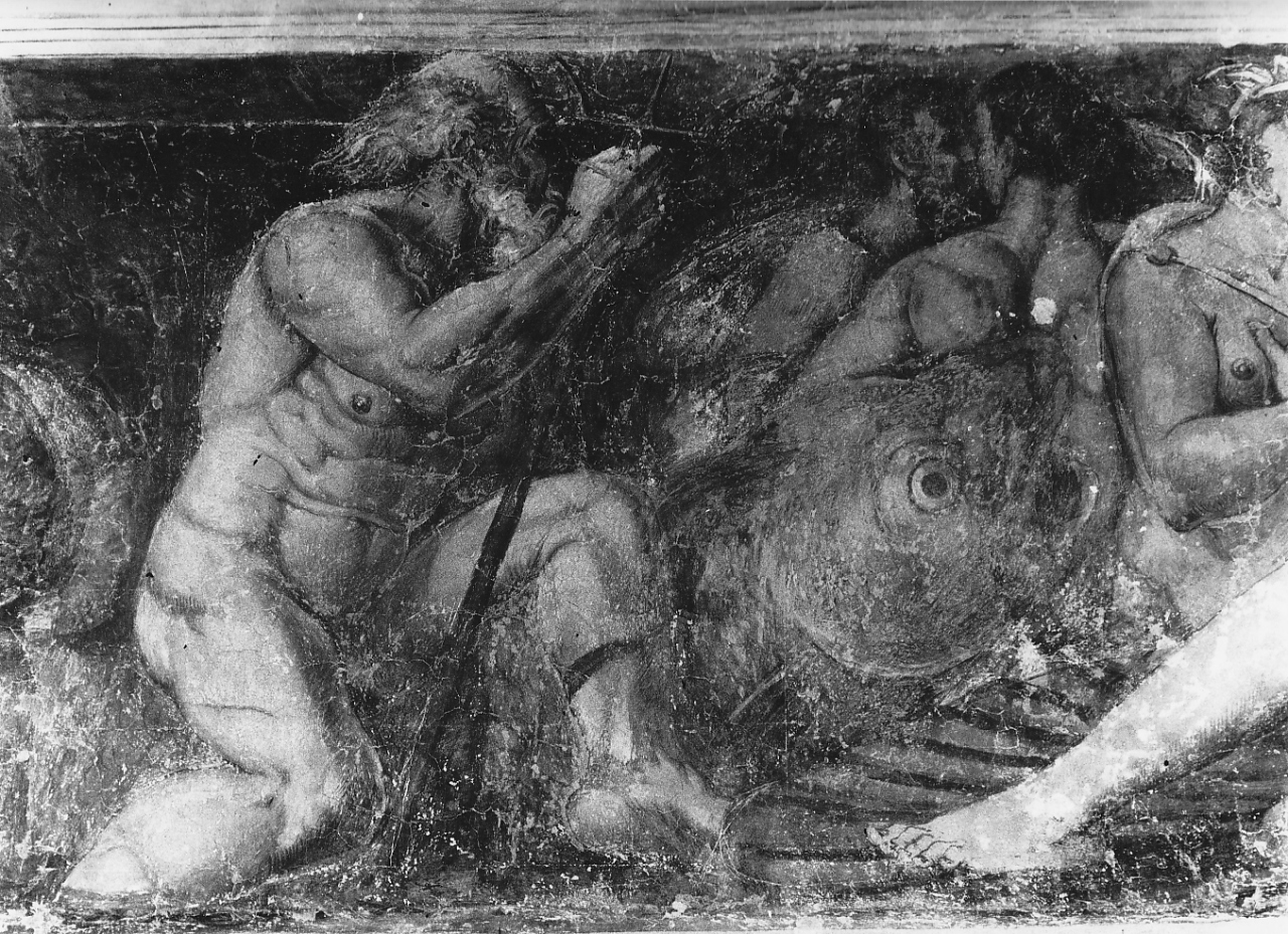 scene mitologiche (decorazione pittorica, insieme) di Campi Giulio (attribuito) (sec. XVI)