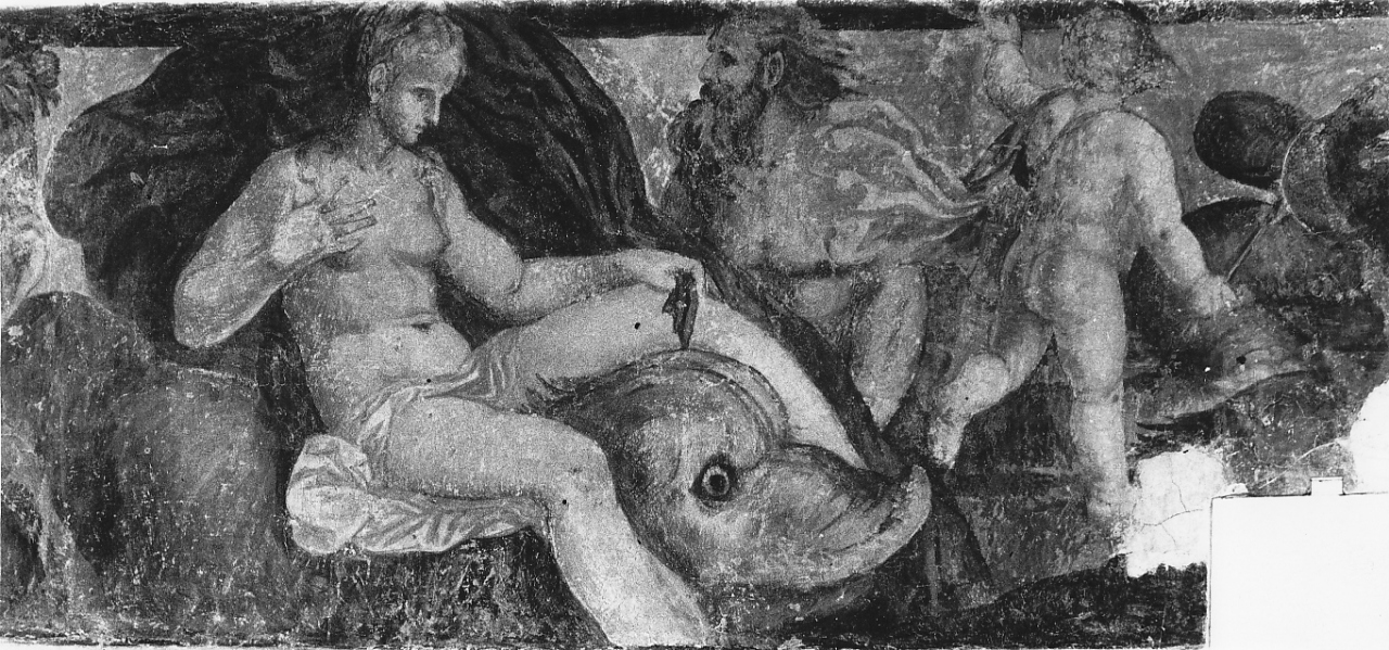 scene mitologiche (decorazione pittorica, insieme) di Campi Giulio (attribuito) (sec. XVI)