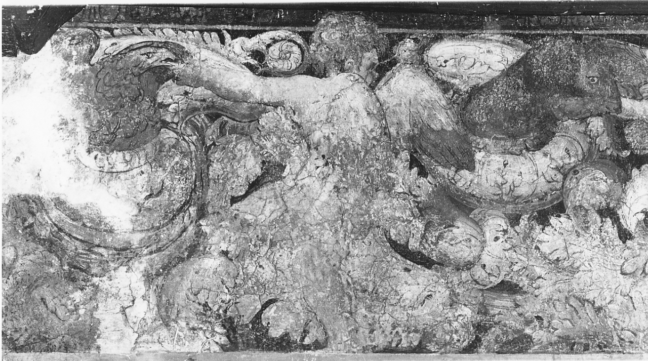fregio (decorazione pittorica, insieme) - ambito romano (sec. XVI)