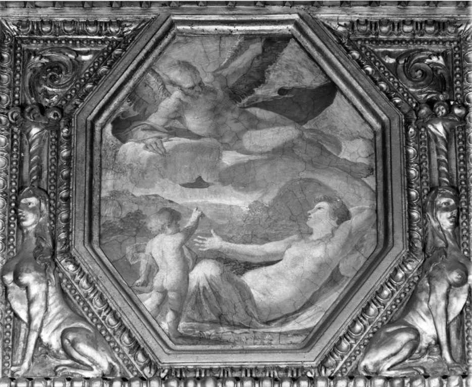 Borea e Orizia (dipinto) di Brandi Giacinto (bottega) (sec. XVII)