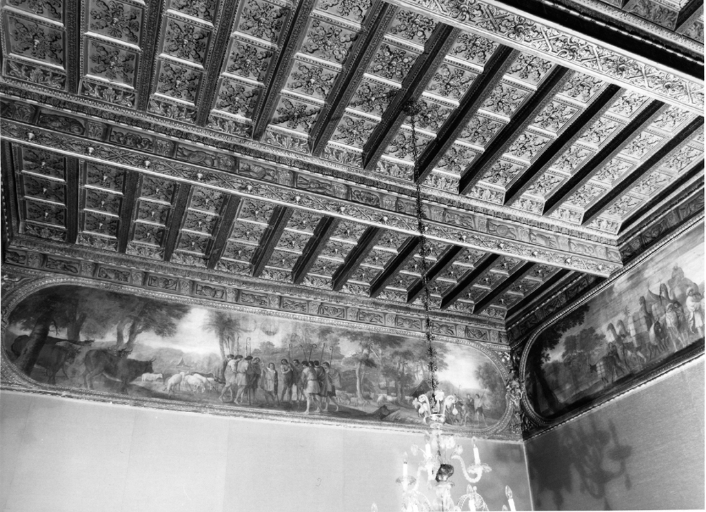 soffitto a cassettoni - maestranze romane (sec. XVII)