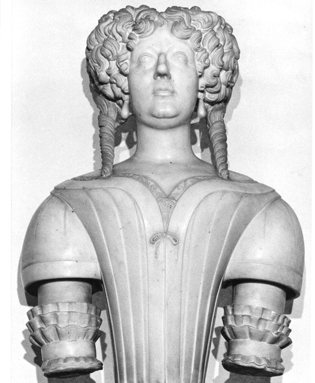 ritratto di Olimpia Aldobrandini Pamphili (busto) di cSa Fabrik Marke (sec. XVII)