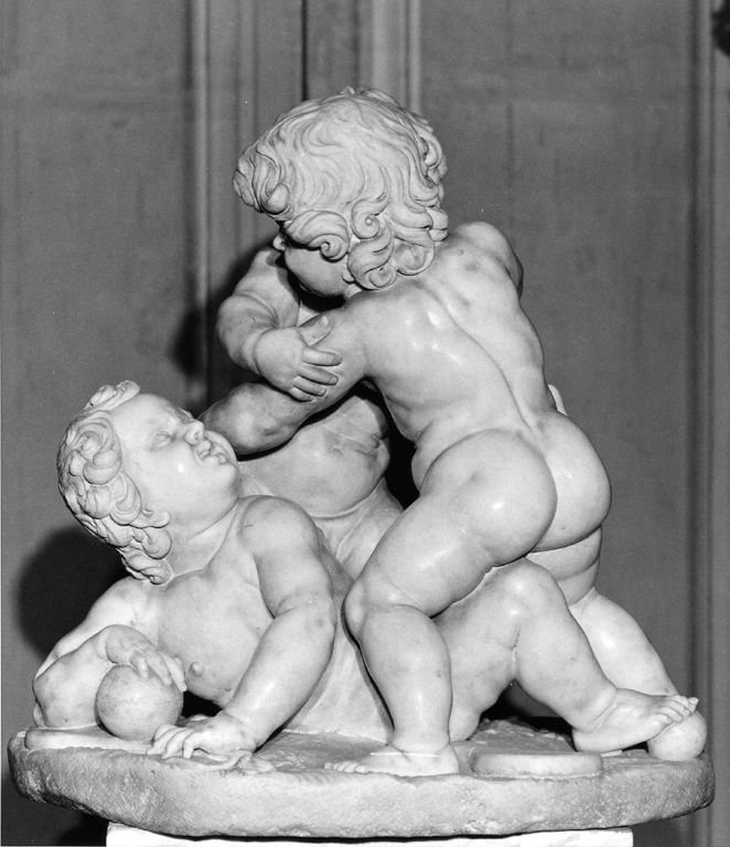 fanciulli che giocano (scultura, serie) - ambito romano (sec. XVII)