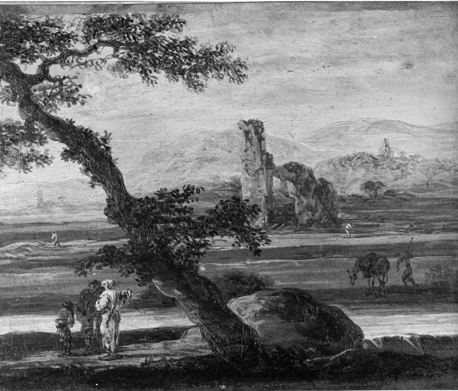 paesaggio con rovina e viandanti (dipinto) di De Momper Jan detto Monsù X (sec. XVII)