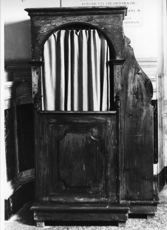 confessionale - ambito romano (sec. XIX)