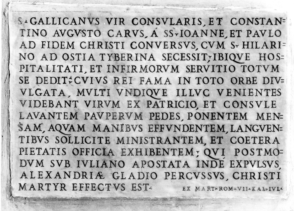 lapide documentaria - ambito romano (sec. XVIII)