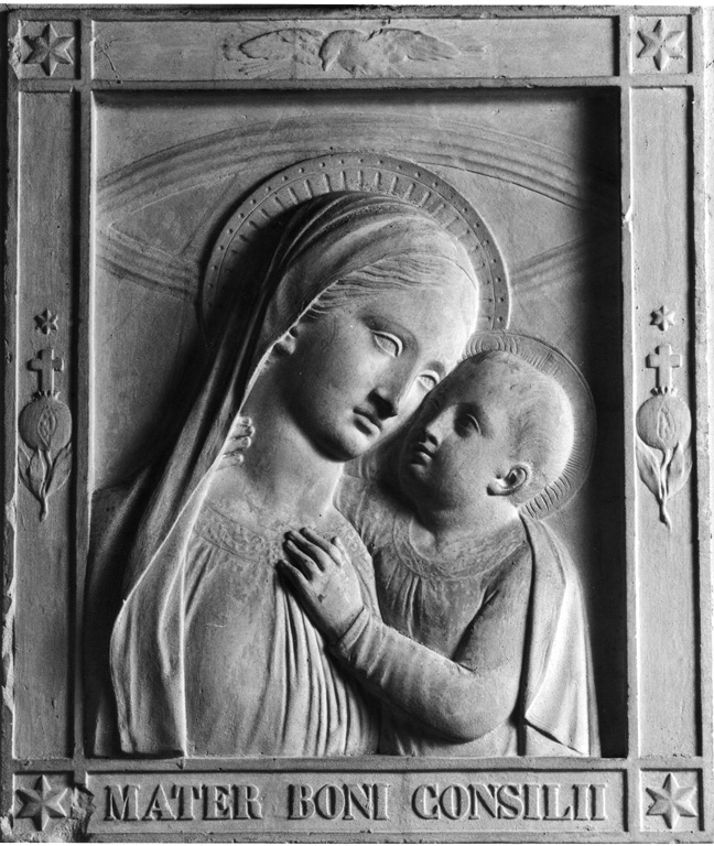 Madonna con bambino (rilievo) - ambito romano (sec. XIX)
