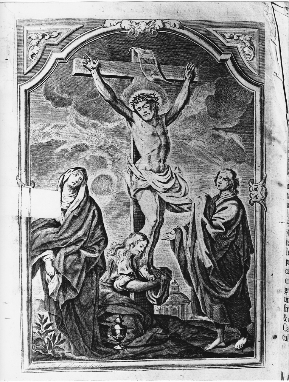 Annunciazione (stampa) di Rossi Andrea (attribuito) (sec. XVIII)