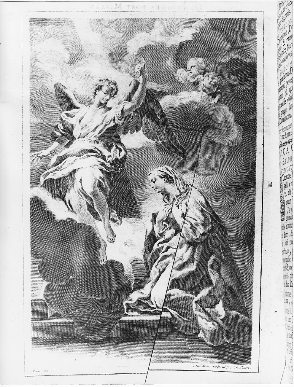 Cristo crocifisso con la Madonna, Santa Maria Maddalena, San Giovanni evangelista (stampa) di Bejlbrenek M (attribuito) (sec. XVIII)