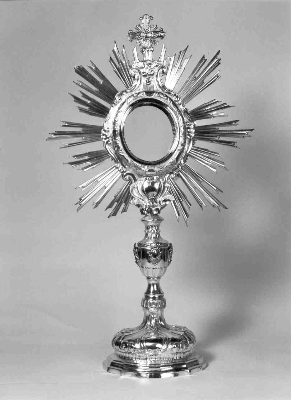 ostensorio - a raggiera, opera isolata - ambito mantovano (prima metà sec. XX)