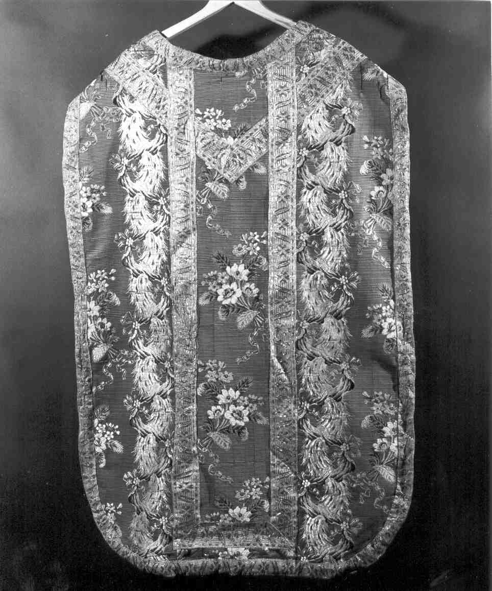 paramento liturgico, insieme - manifattura francese (seconda metà sec. XVIII)