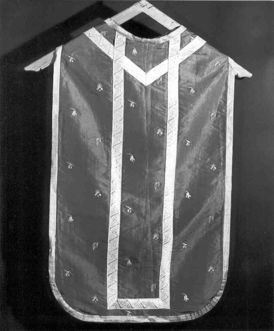 paramento liturgico, insieme - manifattura lombarda (fine/inizio secc. XVIII/ XIX)
