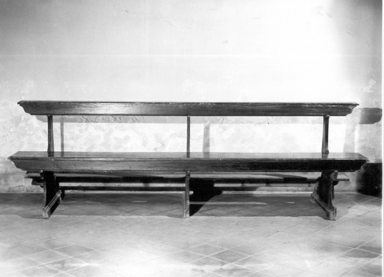 banco da chiesa, serie - ambito bresciano (seconda metà sec. XIX)