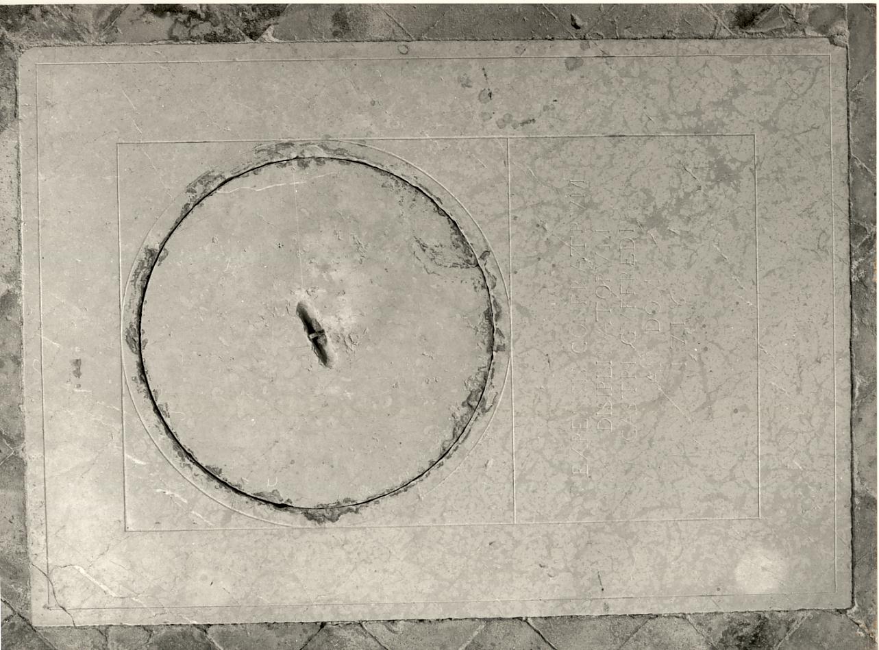 lastra tombale, opera isolata - ambito bresciano (sec. XVIII)