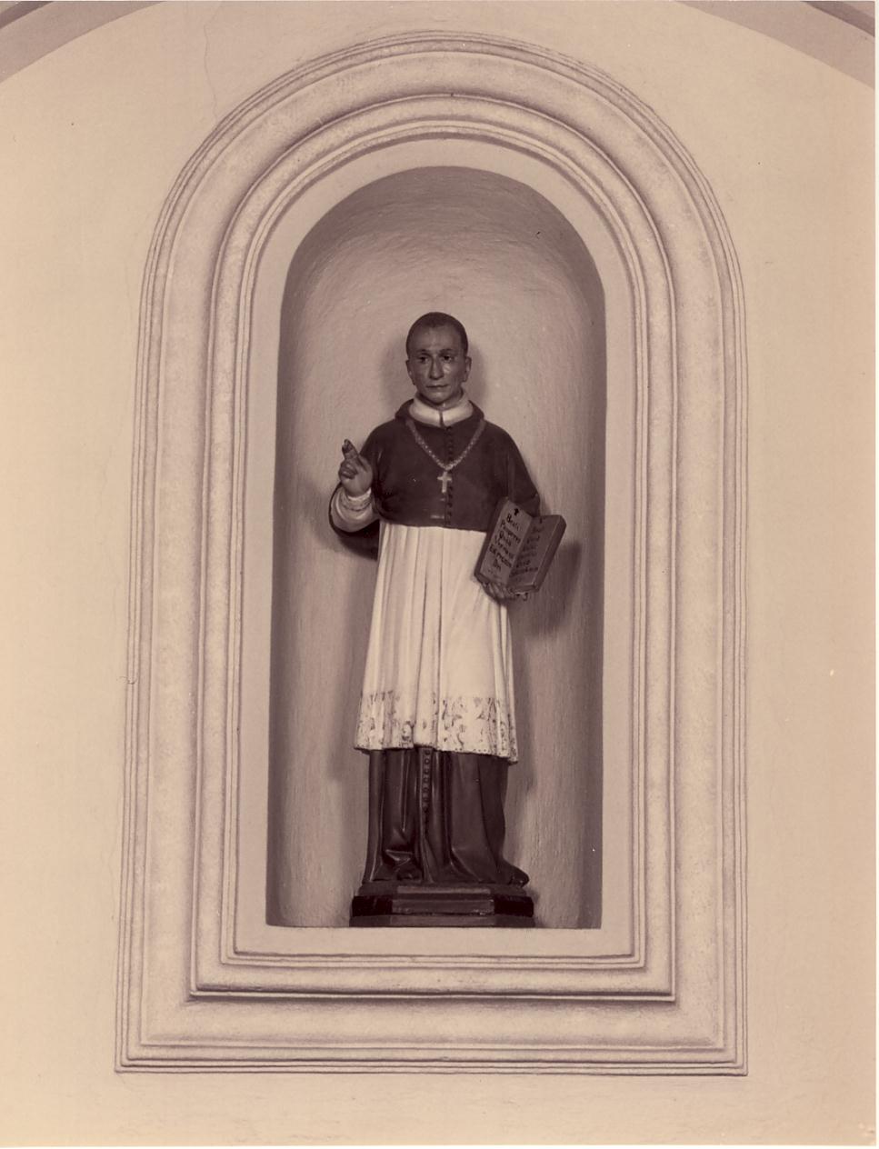 San Carlo Borromeo (statua, opera isolata) - ambito bresciano (seconda metà sec. XIX)