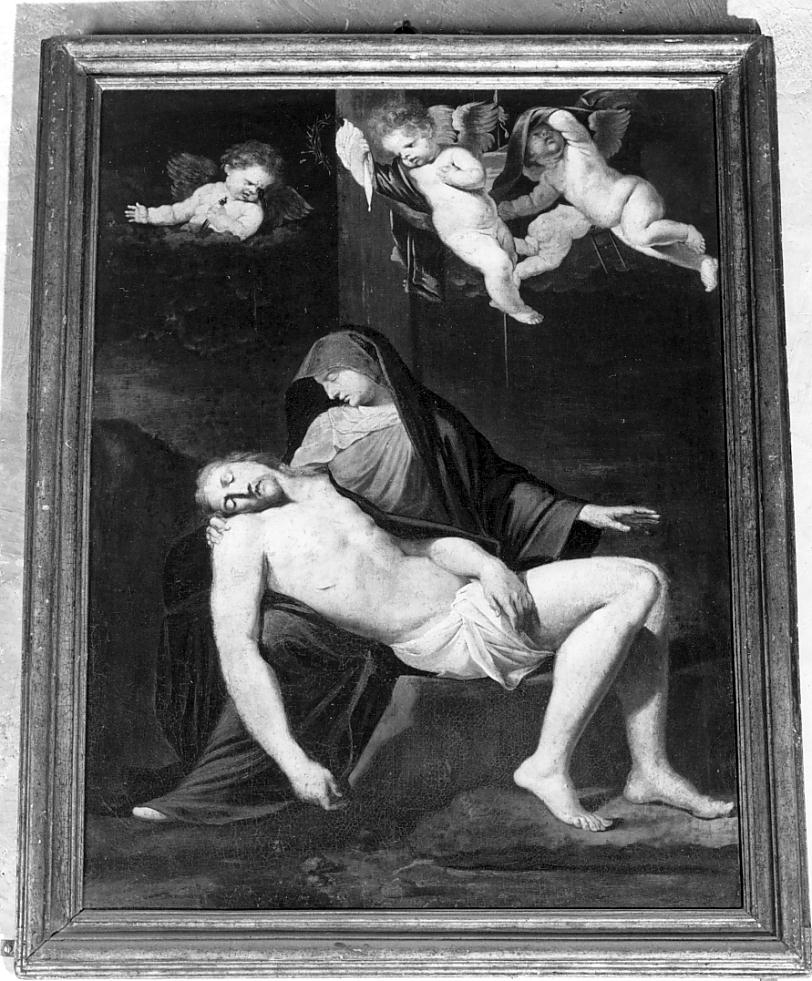 compianto sul Cristo morto (dipinto, opera isolata) - ambito emiliano (seconda metà sec. XVI)