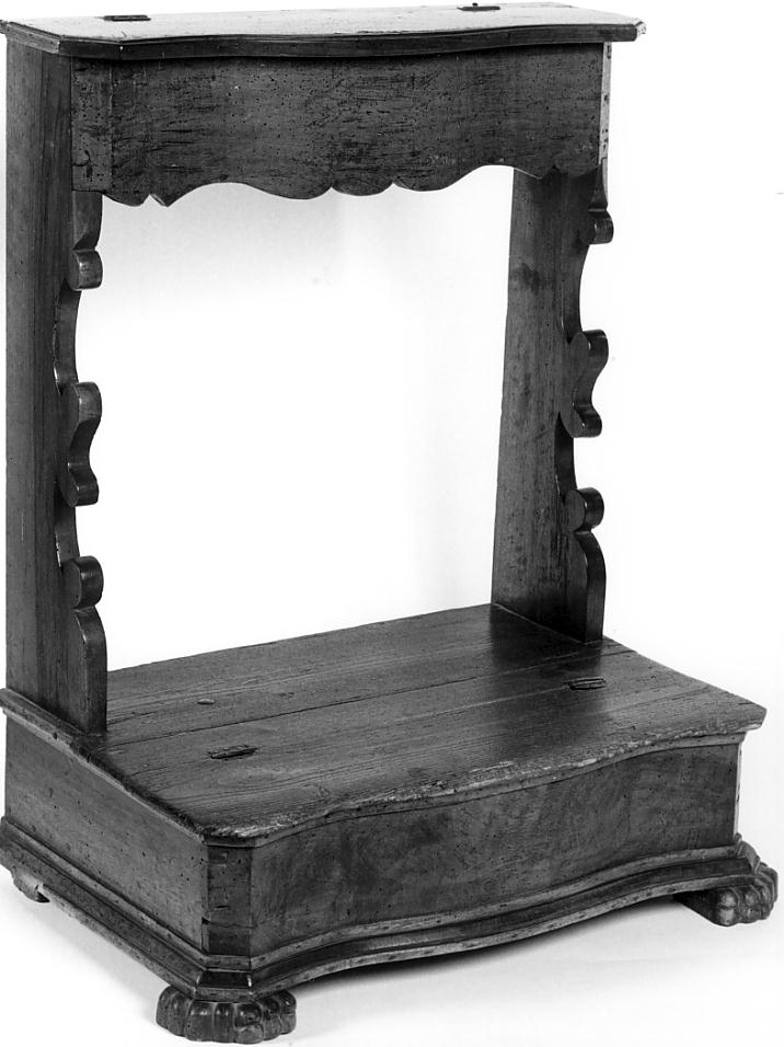 inginocchiatoio, opera isolata - bottega cremonese (prima metà sec. XIX)