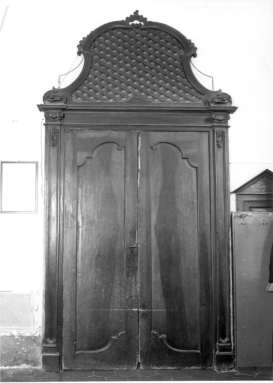 porta - a due battenti, opera isolata - ambito cremonese (seconda metà sec. XVIII)