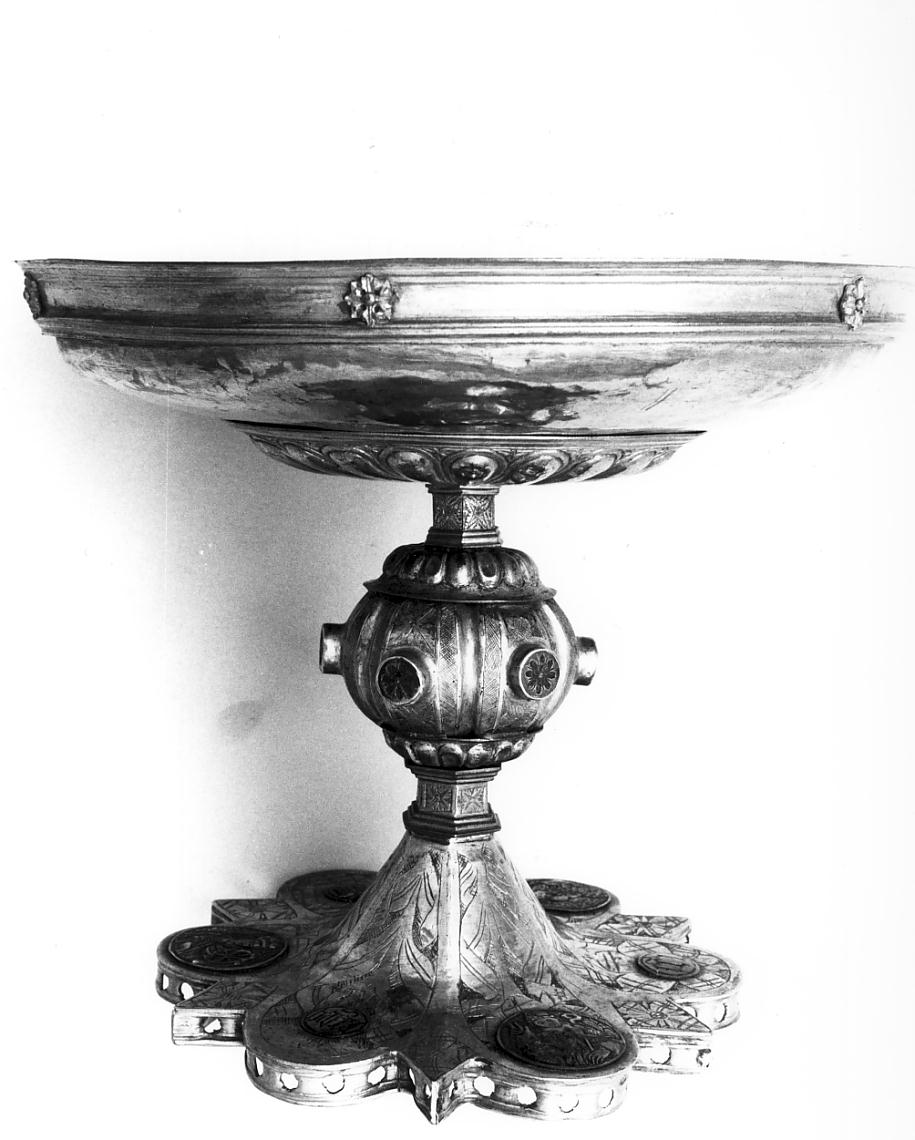 coppa, opera isolata - bottega lombarda (prima metà, seconda metà sec. XV, sec. XVIII)