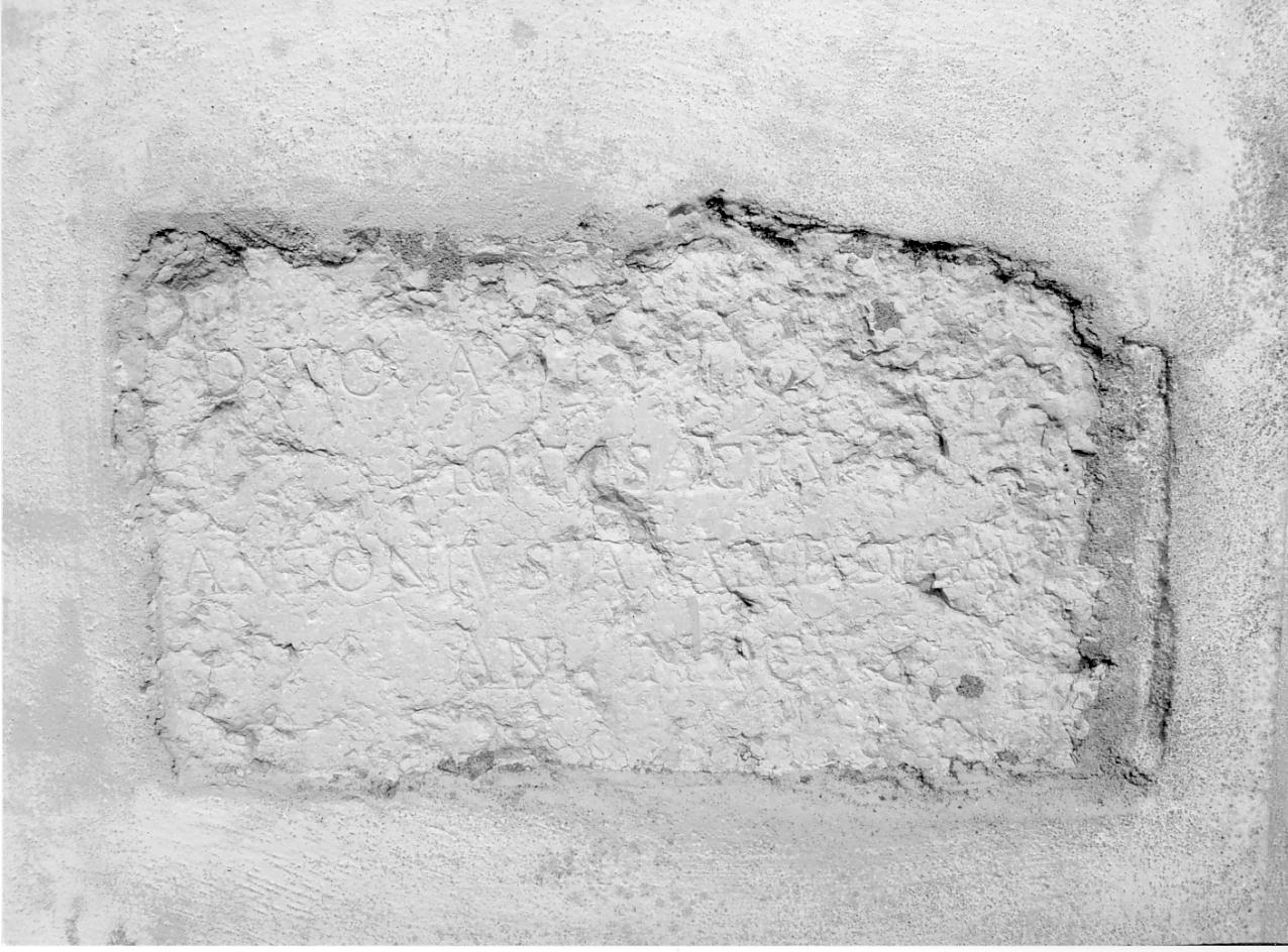 lapide, opera isolata - bottega mantovana (sec. XVII)