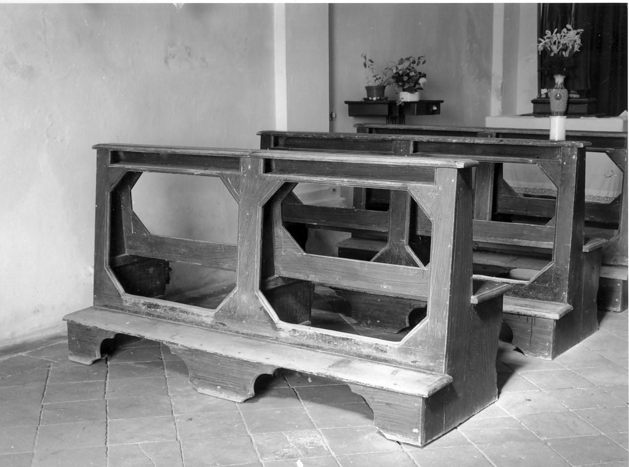 banco da chiesa, serie - bottega mantovana (secondo quarto sec. XX)