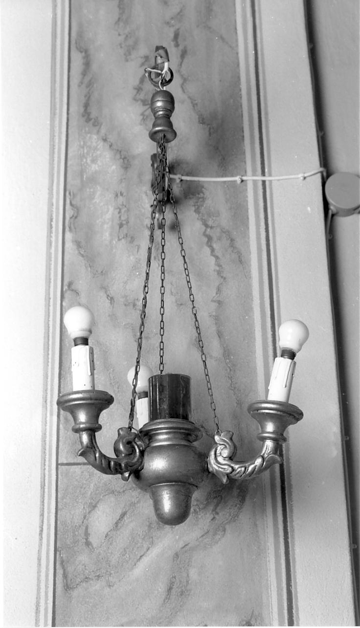 lampada pensile, serie - bottega mantovana (secondo quarto sec. XX)