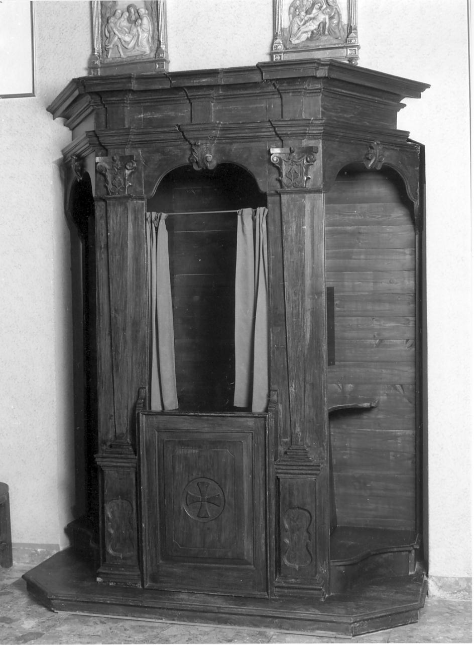 confessionale, opera isolata - bottega lombarda (primo quarto sec. XIX, sec. XX)