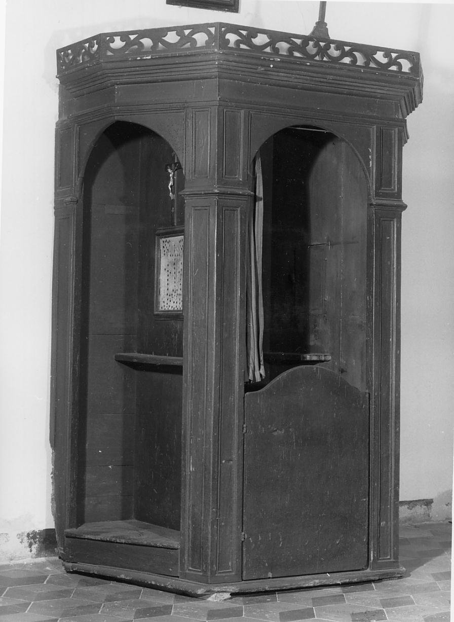 confessionale - ambito mantovano (primo quarto sec. XX)