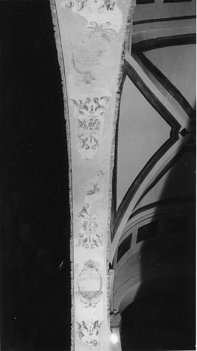 Motivi decorativi vegetali con medaglioni (dipinto) - ambito mantovano (sec. XVIII)