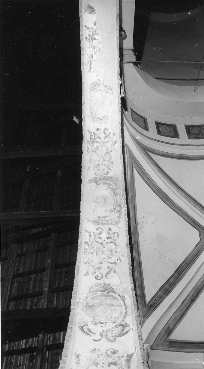 Motivi decorativi vegetali con medaglioni (dipinto) - ambito mantovano (ultimo quarto sec. XVIII)
