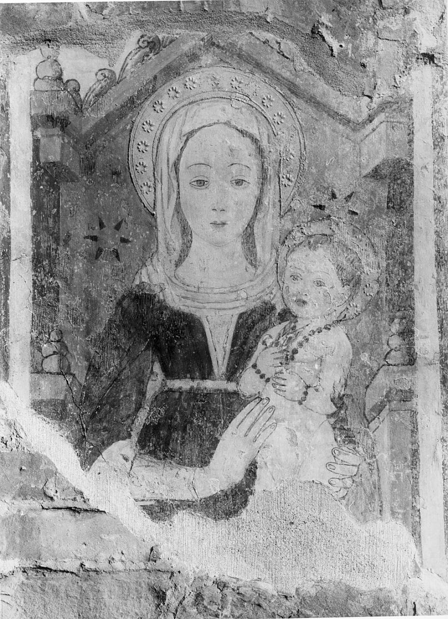 Madonna con Bambino in trono (dipinto) - ambito mantovano (prima metà sec. XV)