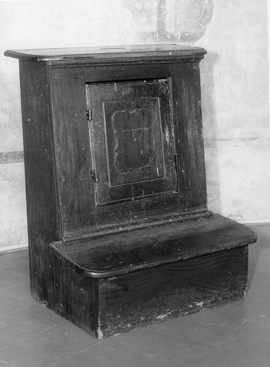 inginocchiatoio - ambito mantovano (seconda metà sec. XVIII)