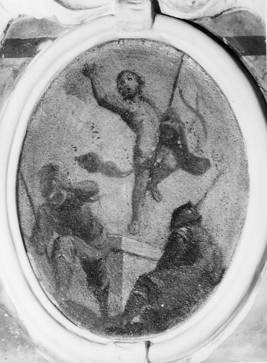 I mistero Glorioso del rosario: resurrezione di Cristo (dipinto, elemento d'insieme) - ambito mantovano (sec. XVIII)