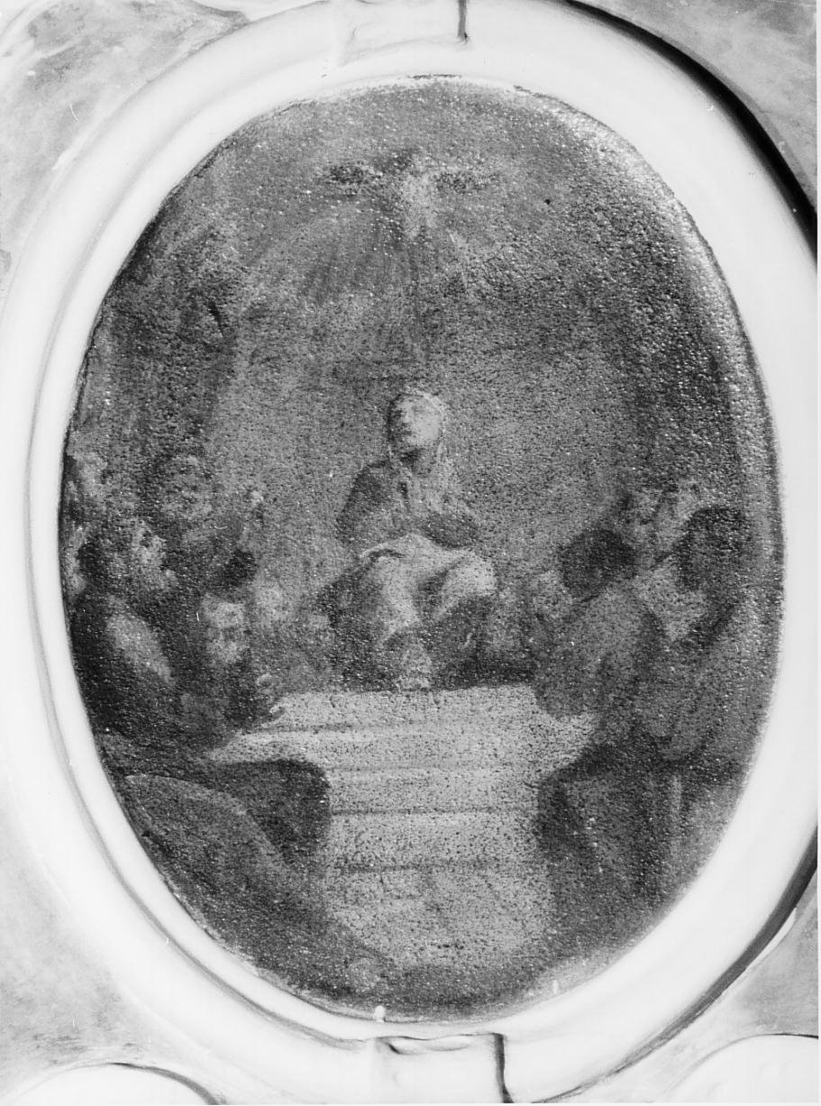 III mistero Glorioso del rosario: pentecoste (dipinto, elemento d'insieme) - ambito mantovano (sec. XVIII)