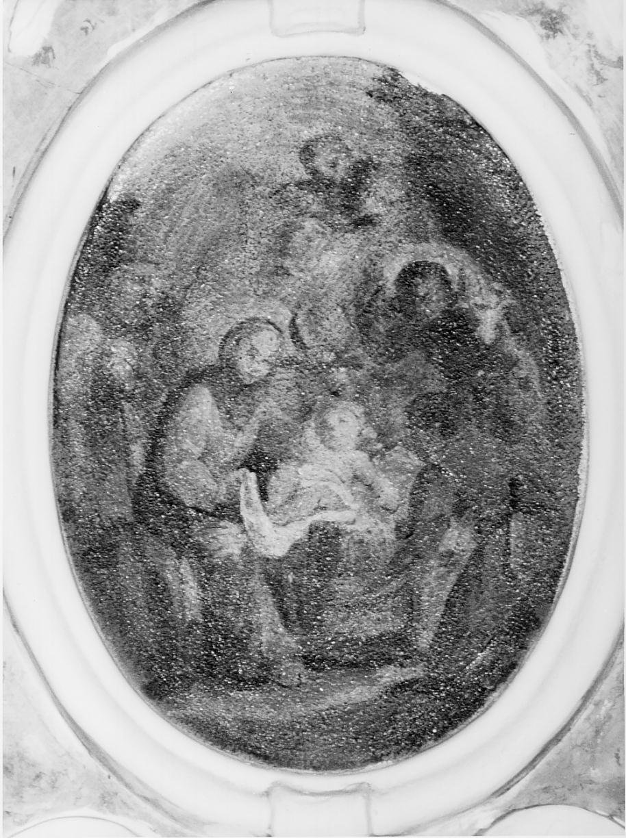 III mistero Gaudioso del rosario: nativita' di Gesu' (dipinto, elemento d'insieme) - ambito mantovano (sec. XVIII)