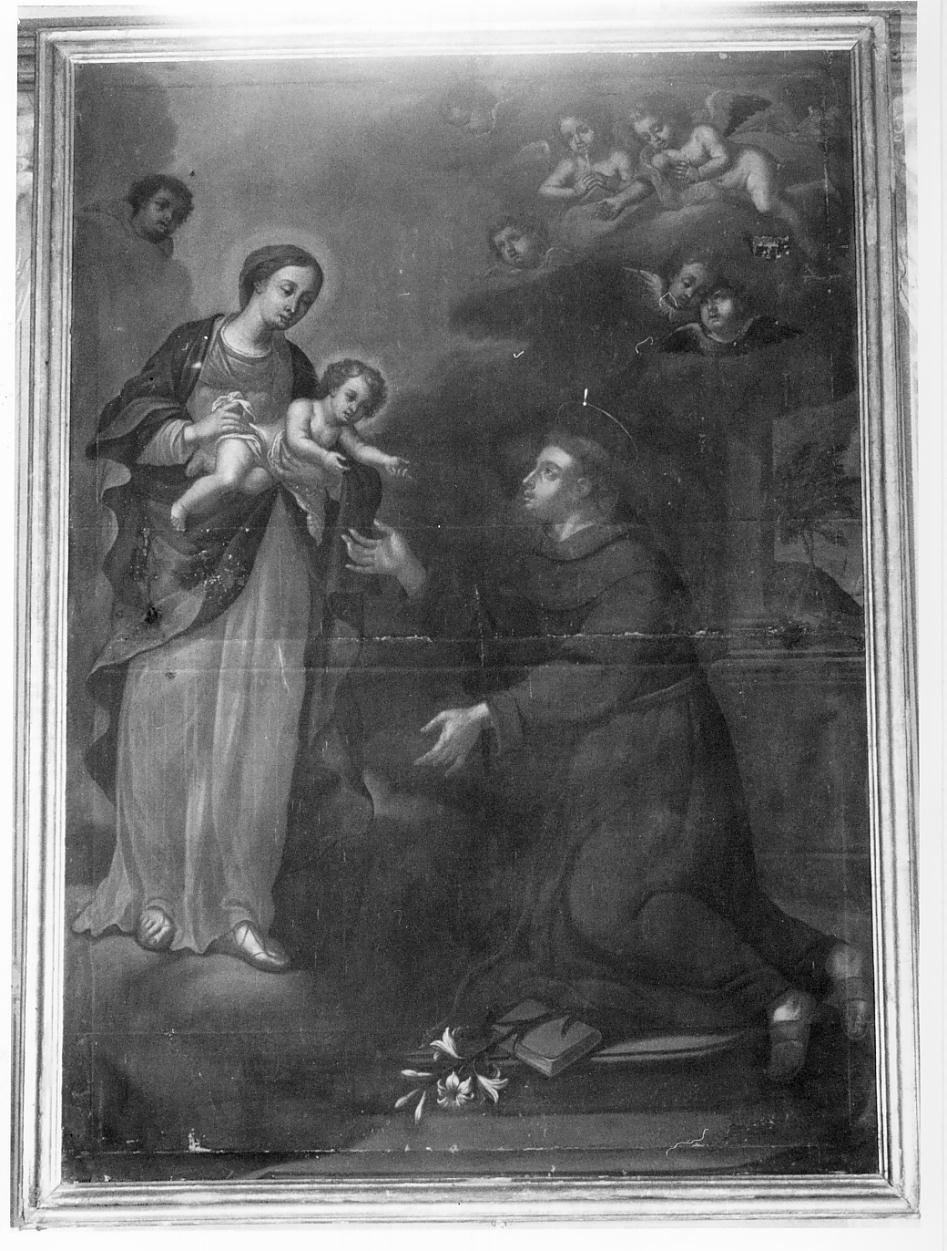 Madonna che porge il Bambino a Sant'Antonio (dipinto) - ambito mantovano (primo quarto sec. XVIII)